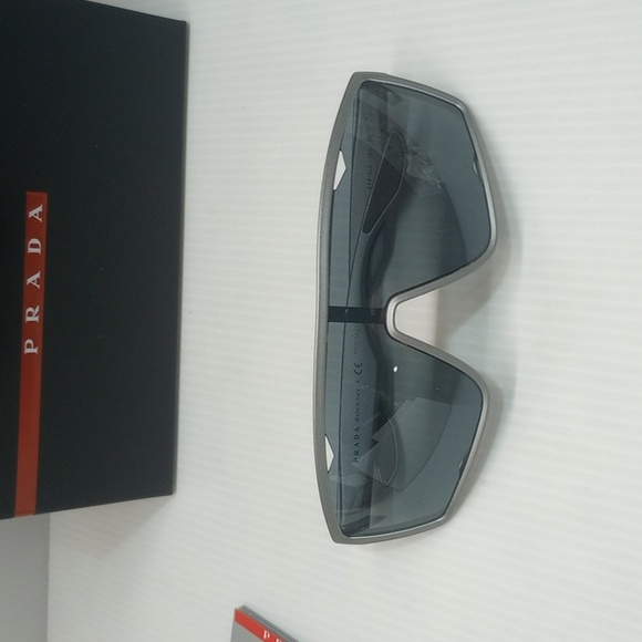 Prada men sunglasses sps 09U grey made in Italy - Picture 7 of 7